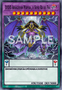 D/D/D Armagedom Púrpura, o Super Rei do Fim, Detalhes de Card