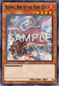 Fire of the Yang Zing Super Rare DUEA-EN028 Lightly Played Yugioh Suanni